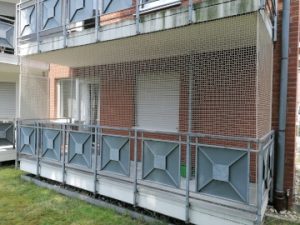 Katzennetz Montage Firma Außenansicht Balkon